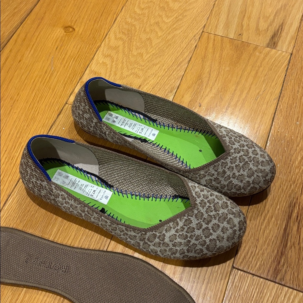 Rothy’s The Flat Round toe in Portabello Spot print 7.5 - Picture 11 of 12